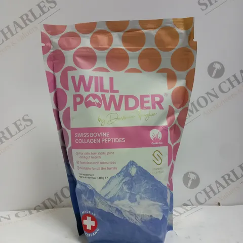 SEALED WILL POWDER SWISS BOVINE COLLAGEN PEPTIDES FOOD SUPPLEMENT - 400G 