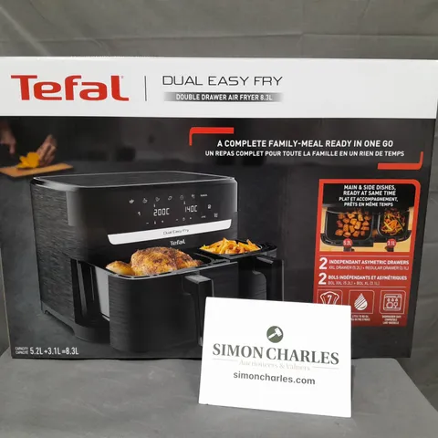 BOXED BRAND NEW TEFL 8.3L DOUBLE DRAWER AIR FRYR