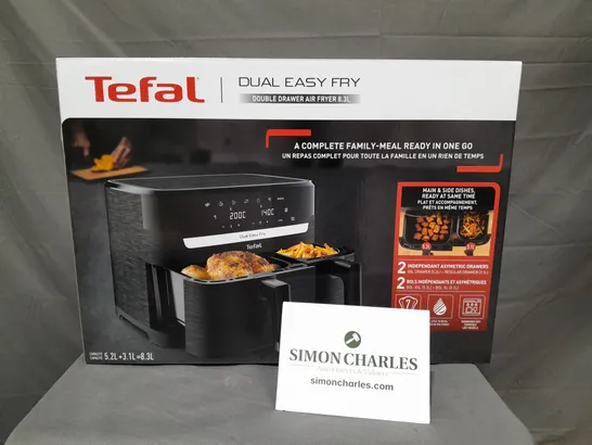 BOXED BRAND NEW TEFL 8.3L DOUBLE DRAWER AIR FRYR