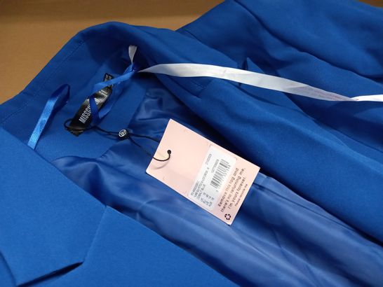 MISSGUIDED FLARE SLV FITTED BLAZER DRESS IN COBALT BLUE - 18