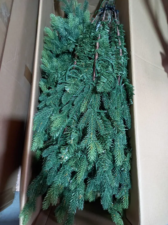 BOXED 6FT PRE LIT UPSWEPT TREE - COLLECTION ONLY RRP £149.99