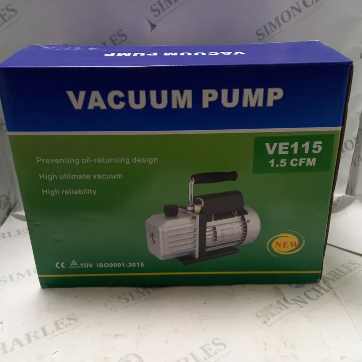 VACUUM PUMP VE115 1.5 CFM 4546861Simon Charles Auctioneers
