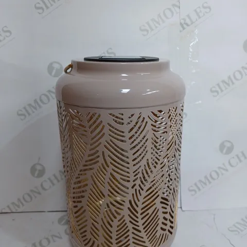 GARDEN REFLECTIONS SET OF 2 PATTERNED SOLAR LANTERNS