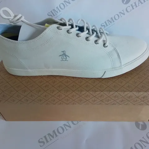 BRAND NEW BOXED PAIR OF SIZE 11 PENGUIN OFF-WHITE SHOES