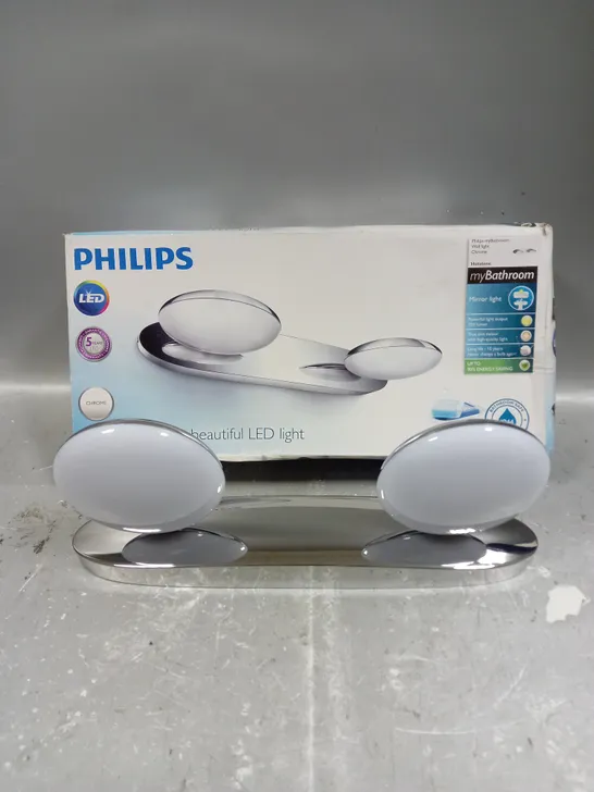 BOXED PHILIPS MYBATHROOM CHROME MIRROR LIGHT