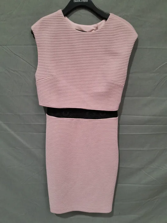 FRANK LYMAN DRESS AND TOP SET IN PINK - UK 8