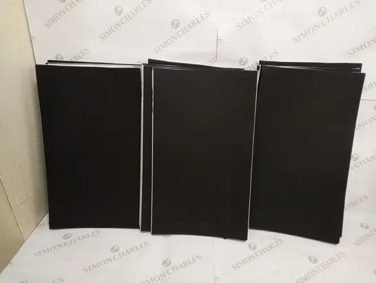 12 SHEETS OF BLACK FOAM