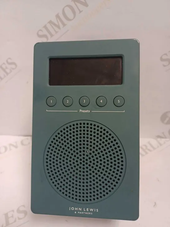 JOHN LEWIS SPECTRUM SOLO RADIO IN TEAL