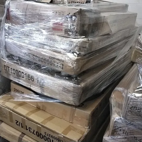 PALLET OF ASSORTED BOXED DINING FURNITURE PARTS