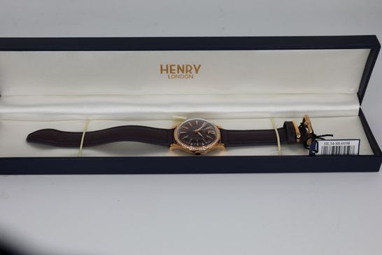 BRAND NEW BOXED HENRY LONDON HL34-SS-0198 HAMPSTEAD WATCH RRP £135