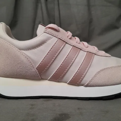 BOXED PAIR OF ADIDAS RUN 60S 3.0 SHOES IN PINK UK SIZE 6