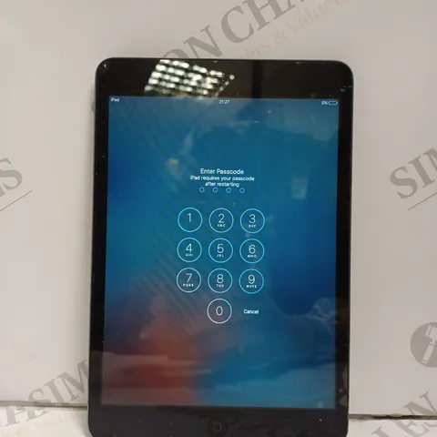 APPLE IPAD MINI MODEL A1432 BLACK