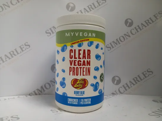 MYVEGAN CLEAR VEGAN PROTEIN JELLY BELLY BERRY BLUE FLAVOUR 320G 