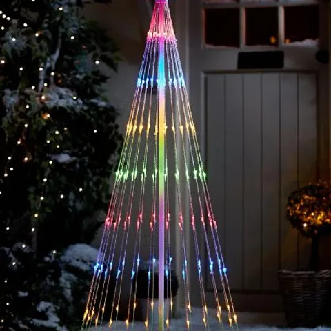BOXED 5.5FT WATERFALL LED INDOOR/OUTDOOR CHRISTMAS TREE LIGHT 