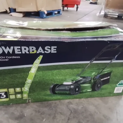 BOXED POWERBASE 37CM 40V CORDLESS LAWN MOWER