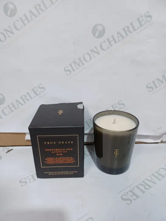 TRUE GRACE PORTOBELLO OUD SCENTED CANDLE - 190G