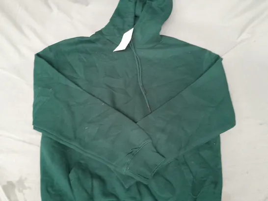 BERSHKA HOODIE IN DARK GREEN SIZE MEDIUM