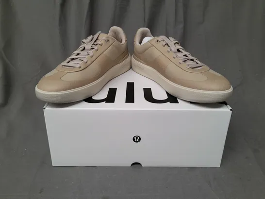 BOXED PAIR OF LULULEMON CITYVERSE SNEAKERS IN SANDSTONE UK SIZE 11.5