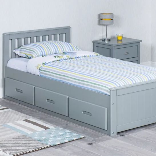 BOXED MISSION BED GREY (2 BOXES)