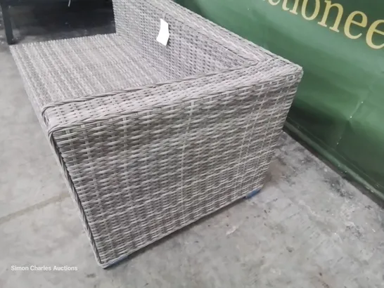 DESIGNER GREY RATTAN CORNER SOFA SECTION