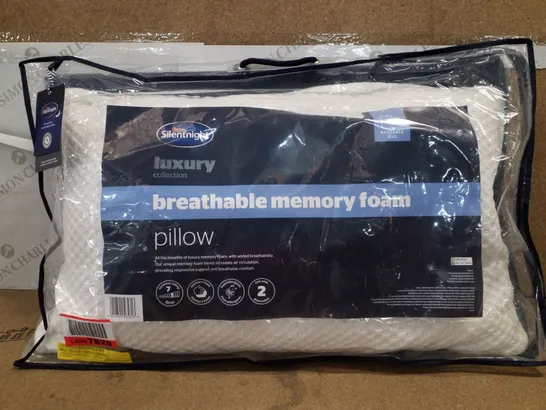 BAGGED SILENTNIGHT BREATHABLE MEMORY FOAM CRUMB PILLOW