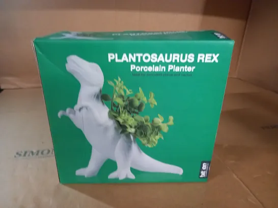 BOXED PLANTOSAURUS REX PORCELAIN PLANTER