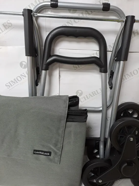 LOCK 'N LOCK INSULATED SHOPPING TROLLEY CART IN GREY