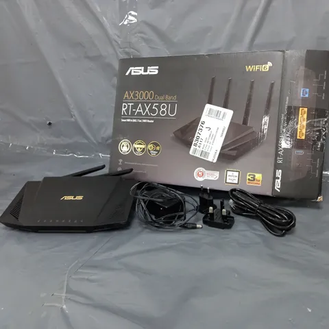 BOXED ASUS WIFI 6 AX3000 DUAL BRAND RT-AX58U