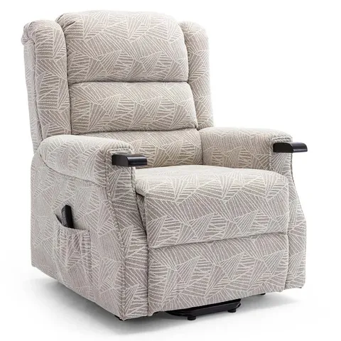 BOXED FREUDBERG UPHOLSTERED ELECTRIC RECLINER - CREAM (2 BOXES) 1