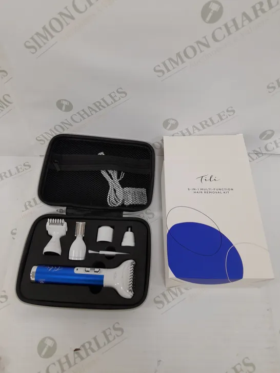 BOXED TILI 5-IN-1 MULTI-FUNCTION HAIR REMOVAL KIT - NAVY