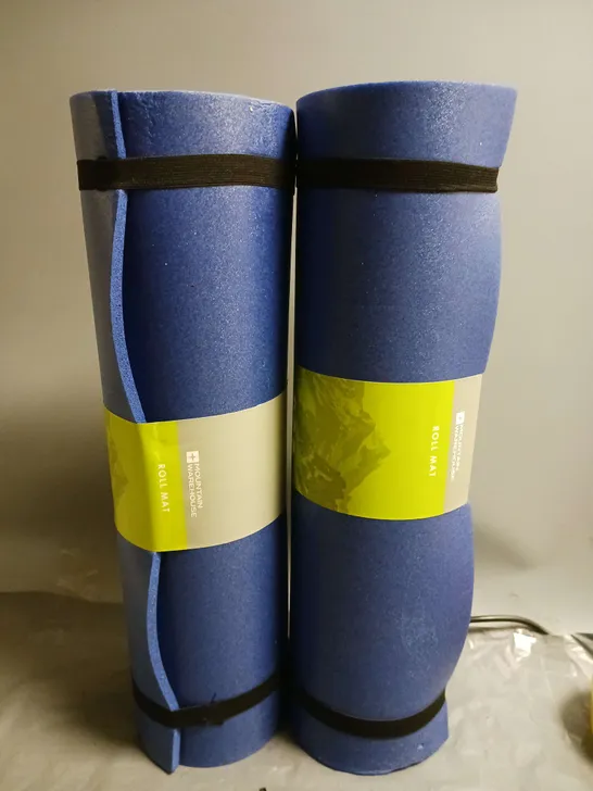 SET OF 2 MOUNTAIN WAREHOUSE ROLL MATS IN BLUE 