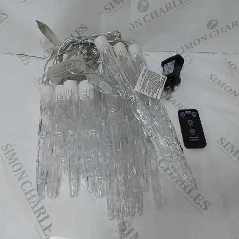 FESTIVE COLOUR CHANGING ICICLES MULTI/WHITE