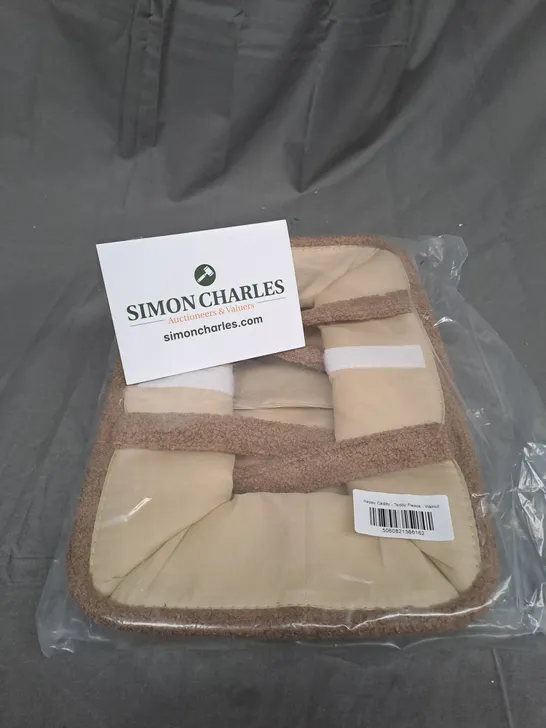 SEALED TEDDY FLEECE NAPPY CADDY IN WALNUT 