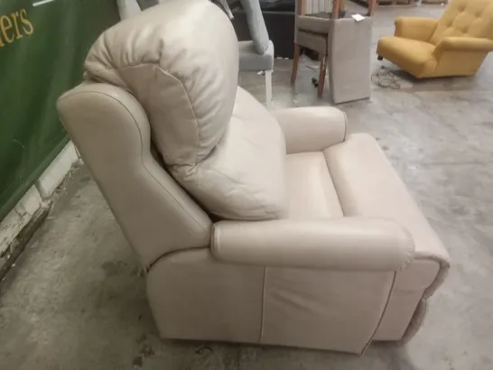 DESIGNER G PLAN MADE NETTLETON ARMCHAIR - REGENT PLASTER LEATHER 