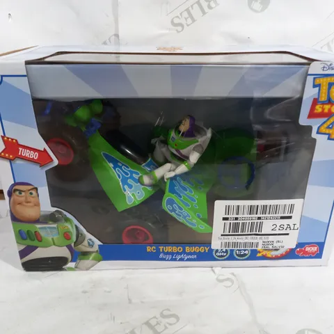 BOXED DISNEY PIXAR TOY STORY 4 RC TURBO BUGGY WOODY