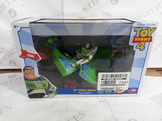 BOXED DISNEY PIXAR TOY STORY 4 RC TURBO BUGGY WOODY RRP £35