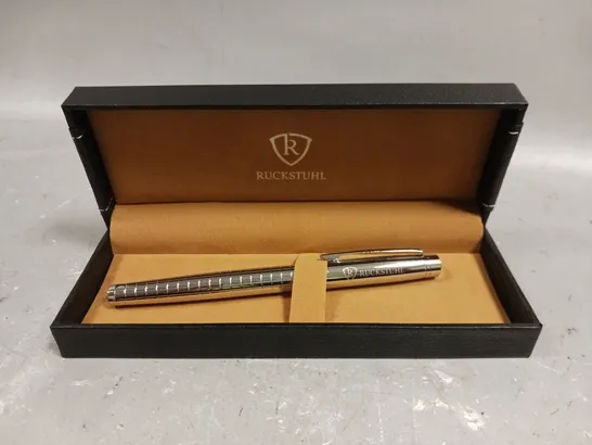 RUCKSTUHL STAINLESS STEEL LUXURY PEN IN GIFT BOX