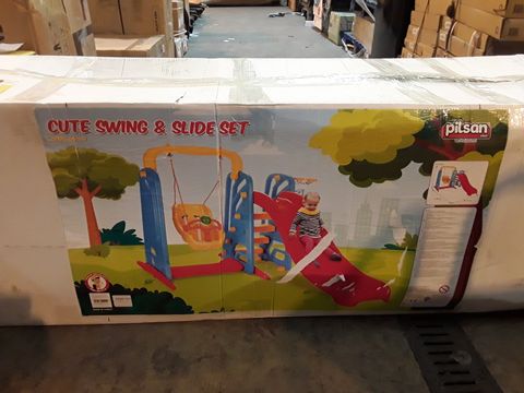 BOXED CUTE SWING AND SLIDE SET (1 BOX)