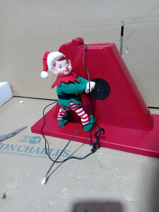 MR CHRISTMAS ANIMATED LIGHT UP CLIMBING CHRISTMAS CRANE