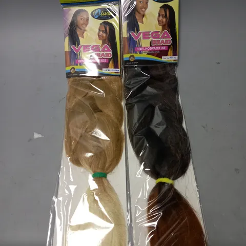 BOX OF APPROX. 20 SEALED OLIVIA HAIR PIECE IN ASSORTED COLOUR AND STYLE
