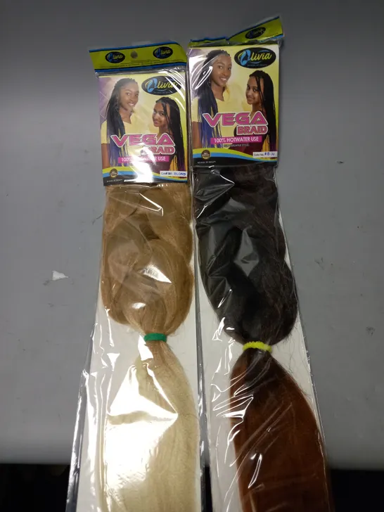 BOX OF APPROX. 20 SEALED OLIVIA HAIR PIECE IN ASSORTED COLOUR AND STYLE