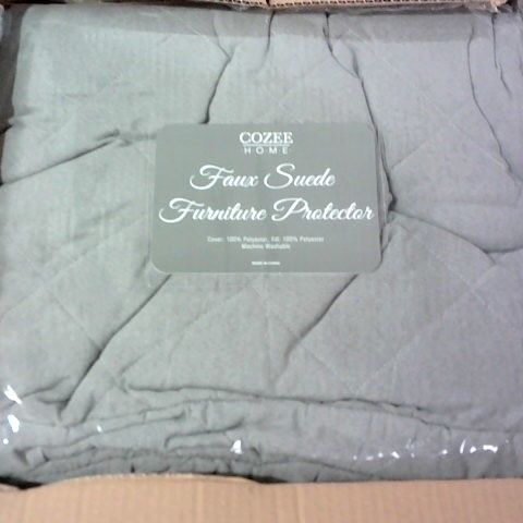 COZEE HOME FAUX SUEDE QUILTED FURNITURE PROTECTOR