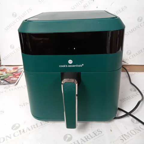 BOXED COOKS ESSENTIALS 5.8L AIR FRYER, EMERALD GREEN