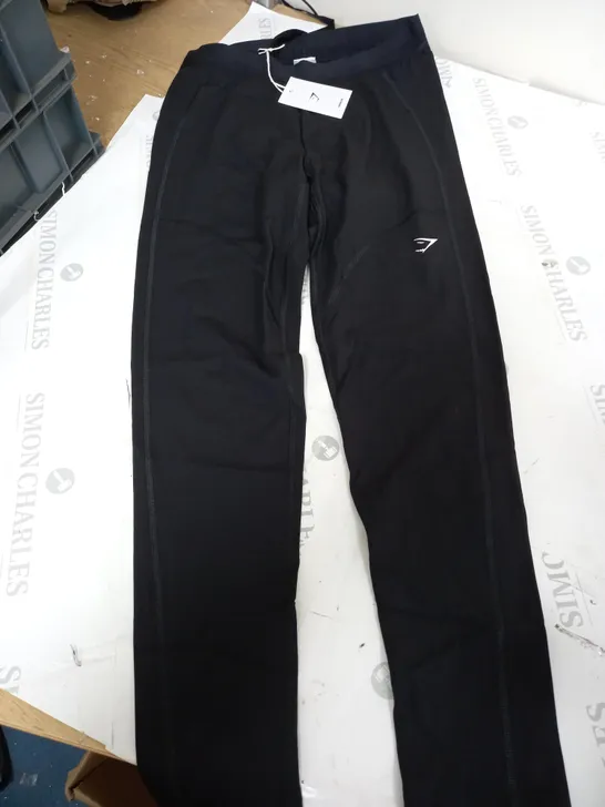 GYMSHARK RUNNING LEGGINGS IN BLACK - LARGE