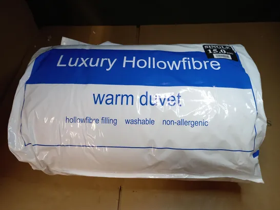 LUXURY HOLLOWFIBRE 15.0 TOG WARM DUVET - SINGLE