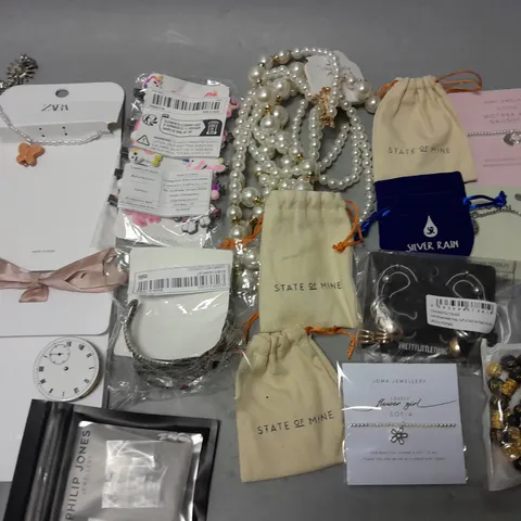 LARGE QUANTITY OF ASSORTED JEWELLERY ITEMS TO INCLUDE STATE OF MINE, ZARA AN DJOMA JEWELLERY