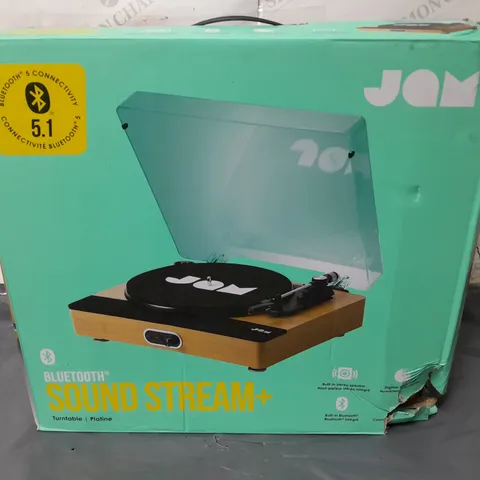 BOXED BLUETOOTH SOUND STREAM+ TURNTABLE