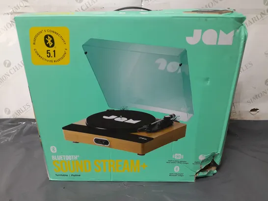 BOXED BLUETOOTH SOUND STREAM+ TURNTABLE