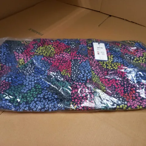 PACKAGED JOULES NAVY/MULTI PRINT RAIN MACE - SIZE 10