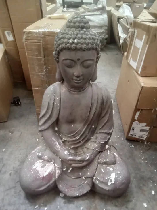 BOXED LARGE SITTING BUDHA FIGURE